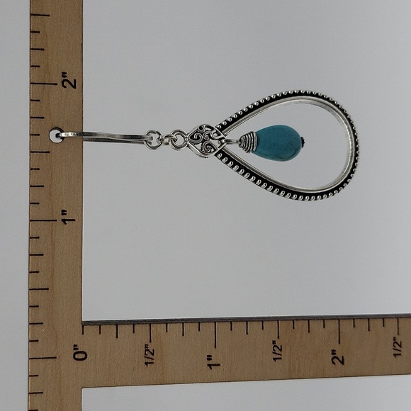 1809- Handmade Geometric Boho Earrings NWT - Picture 3 of 4